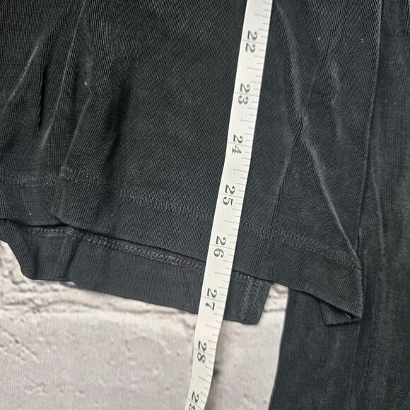 Vintage Chicos Travelers 90s Boho Patchwork Velvet Accent Blouse Size 2 - Picture 9 of 12